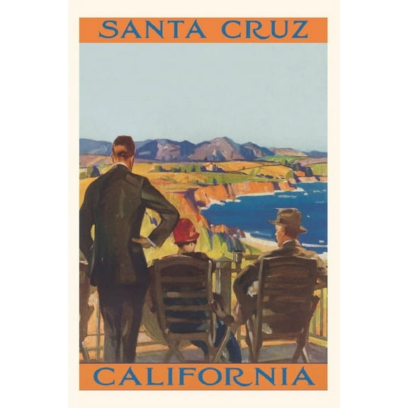 Pocket Sized - Found Image Press Journals: The Vintage Journal Viewing Headlands from Deck, Santa Cruz (Paperback)