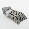 thumbnail image 2 of Ambesonne Floral Bedding Set 3 Pcs, Exotic Tropical Petals, Twin XL, Tan Ivory Seal Brown, 2 of 2