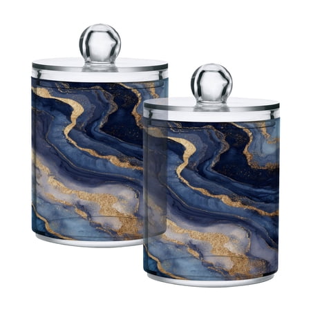 High-value clear storage jars keep life organized and within reach one sizex4 Blue-purple Marbling