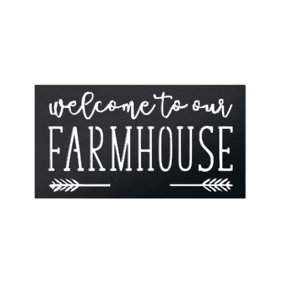 Welcome to Our Farmhouse - Metal Wall Art