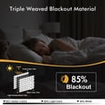 thumbnail image 4 of Brown Blackout Curtains for Bedroom Living Room, Thermal Insulated Room Darkening Drapes Solid Grommet Noise Reduction Light Blocking Window Treatments 96x160cm, by UKHCCC, 4 of 9