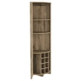 thumbnail image 2 of Particle Board Material - Three Shelves and Wine Rack Design - Dining Room Space - Modern Aesthetic Upgrade, 2 of 7