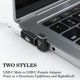 thumbnail image 2 of Adaptador AuViPal USB C de 90 grados USB C macho a USB C hembra, 2 of 7
