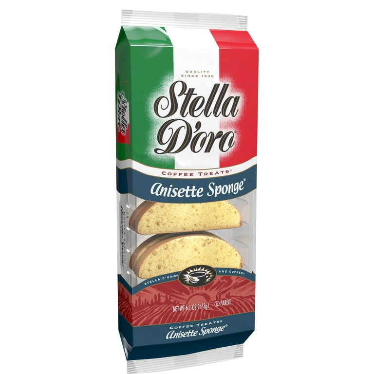 Stella D'Oro Anisette Sponge Coffee Treats Cookies, 6.1 Ounce