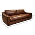 thumbnail image 2 of GTR Leather Ramba 100% Top Grain  Contemporary 3-Seater Sofa with Deep Seat, 2 of 7