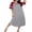 Light Grey, variant on Nightgowns for Women Cotton Long Night Gowns Plus Size Moo Moos Short Sleeve House Dress Soft Sleep Shirts