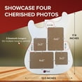 thumbnail image 2 of Guitar Body Multi-Photo Frame, Holds 4 Pictures, Musician Gifts, 3-Way Wall Mount, 2 of 9