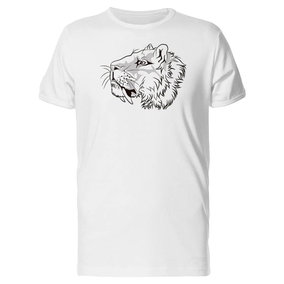 Sketch Of A Lioness Head Tee Men's -Image by Shutterstock