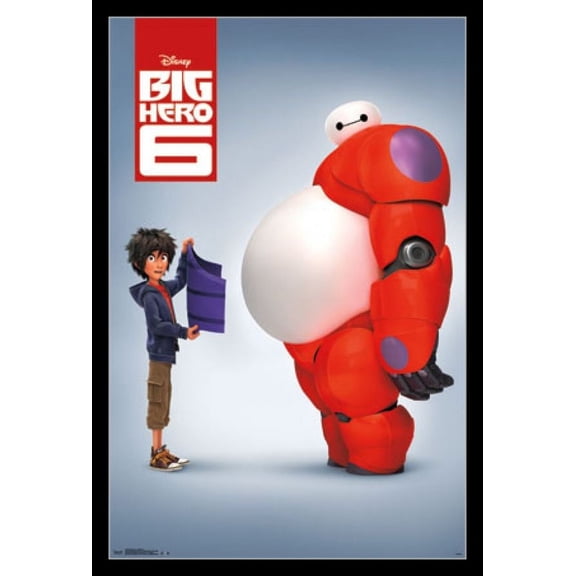 Disney Big Hero 6 - Baymax Laminated & Framed Poster Print (24 x 36)