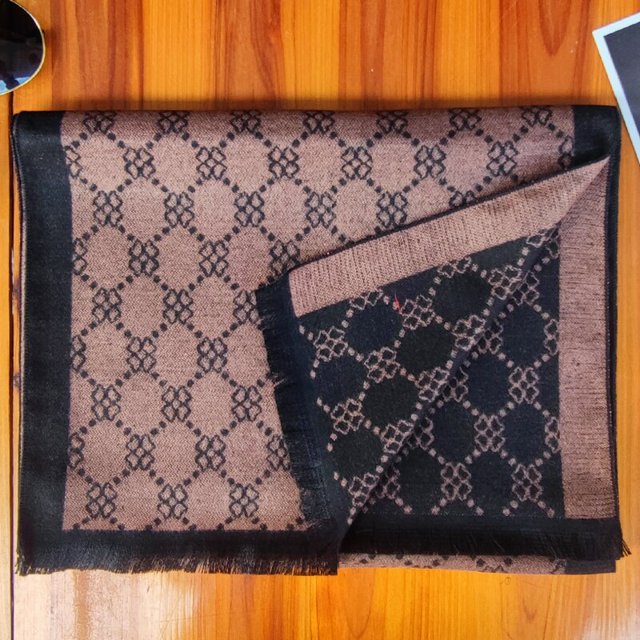 Bufanda cálida de diseñador para hombre, chales de Cachemira a cuadros, marca de lujo, envoltura de borla informal, Bufandas de Tartán de negocios, Pashmina, Invierno Fivean unisex