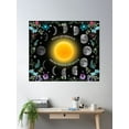 thumbnail image 2 of Bloom Theory “Believe You Deserve It And The Universe Will Serve It” Poster Wall Art, Modern Wall Decor, 8x12 UNFRAMED, 2 of 3