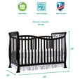 Dream On Me Violet 7in1 Convertible Crib Black