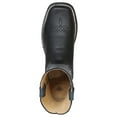 thumbnail image 3 of Men's Genuine Leather Western Rodeo Cowboy Boots 'El General' Crazy Black 42994, 3 of 3