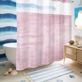 thumbnail image 6 of No Hook Shower Curtain, Dusty Rose Shower Curtains for Bathroom with See Through Top Window, Vintage Solid Color Modern Minimalist Distressed Waterproof & Washable Bath Curtain 66"x72", 6 of 9