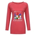 thumbnail image 3 of Cyber&Monday Deals USSUMA Women's Christmas Tunics Tees, Womens Tops Long-Sleeves Xmas Wine Glass Elk Design Blouses Comfort Winter 2022 Crew Neck Pullover Tees, 3 of 7