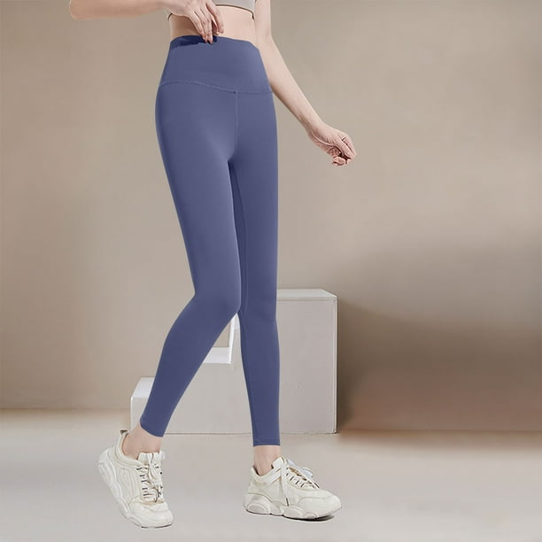 Pantalones deportivos casuales de cintura alta para mujer, con efecto lifting y medias de seda.