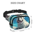 thumbnail image 4 of Balery Starry Sky Cloud Bulldog Mochila Cinturón para Mujeres y Hombres, Bolsa de Cintura Impermeable de Doble Capa con Correa, 4 of 9