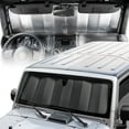 thumbnail image 2 of Custom Fit Windshield Sun Shade for Jeep Wrangler - Exact Fit Fordable Accordion UV Protection Fits 1987-2019 JK, JL, CJ, YJ,& TJ 53" x 16.5", 2 of 10