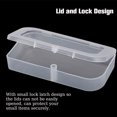 thumbnail image 4 of pitrice Storage Boxes Lids Rectangular Empty Clear Embroidery Craft Holder Jewelry Container Plastic Sundries Organizer, 4 of 7