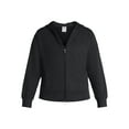 thumbnail image 5 of Athletic Works Women's and Women's Plus ButterCore Zip Up Hoodie, Sizes XS-4X, 5 of 6