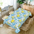thumbnail image 5 of 60x84inches Spring Summer Lemon Tablecloth Rectangle Italian Lemons Fabric Table Cloth Waterproof Washable Lemon Table Cover for Kitchen Dining Room Picnic Garden Outdoor Party Decorations, 5 of 7