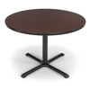 OFM Model XT42RD 42" Multi-Purpose Round Table with X-Style Pedestal Base, Mahogany