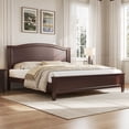 thumbnail image 3 of Euroco Wood Full Size Platform Bed, Espresso, 3 of 10