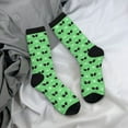 thumbnail image 5 of Rateoe alien cartoons for Women Casual Calf Socks - Cute Crew Socks - Thin Soft Above Ankle Socks Size 5-11, 5 of 6