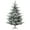 7#Green,Plastic, variant on Homcom 6' Tall Unlit Snow Flocked Artificial Christmas Tree,Slim Pencil Xmas Tree with Realistic Branches and 395 Tips,Green,Green Plastic Household Supplies Décor Christmas Trees