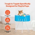 thumbnail image 4 of VEVOR Foldable Dog Bathtub Elevated Light Blue Bathing Station for Small & Medium Pets, 4 of 9