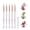 Gradient, variant on MelodySusie 5Pcs Nail Art Liner Brush Set, Sizes 5 7 9 11 20mm Professional Gel Polish Painting Pens for Fine Lines, Delicate Coloring and Tiny Details