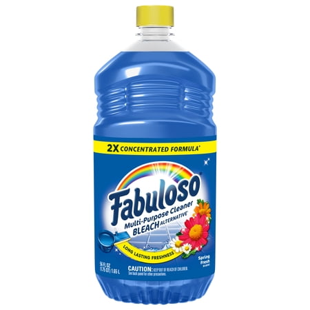 FABULOSO 2X MULTI-PURPOSE CLEANER BLEACH ALTERNATIVE, SPRING FRESH SCENT, 56 FL OZ