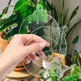 thumbnail image 3 of Christmas Clear Baubles Acrylic Tree Round Hanging Ornament Xmas Diy Craft Decor, 3 of 10
