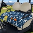 thumbnail image 3 of Psesaysky Universal Golf Cart Seat Covers for Club Car, Foldable, Washable, Breathable, Non-Slip Seat Towel Blanket with 4 Pockets for Golf Lovers, Blue, 3 of 8