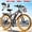PU1 2000W 48V 17.5Ah 34MPH 29" Black Red, variant on PUJH Electric Motor Bike 6000W Dual Hub 60V 20Ah 50 MPH 35 100 Mile 200Nm 40 Degree Climb 26 inch Fat Tire Full Suspension Hydraulic Brake for Adults