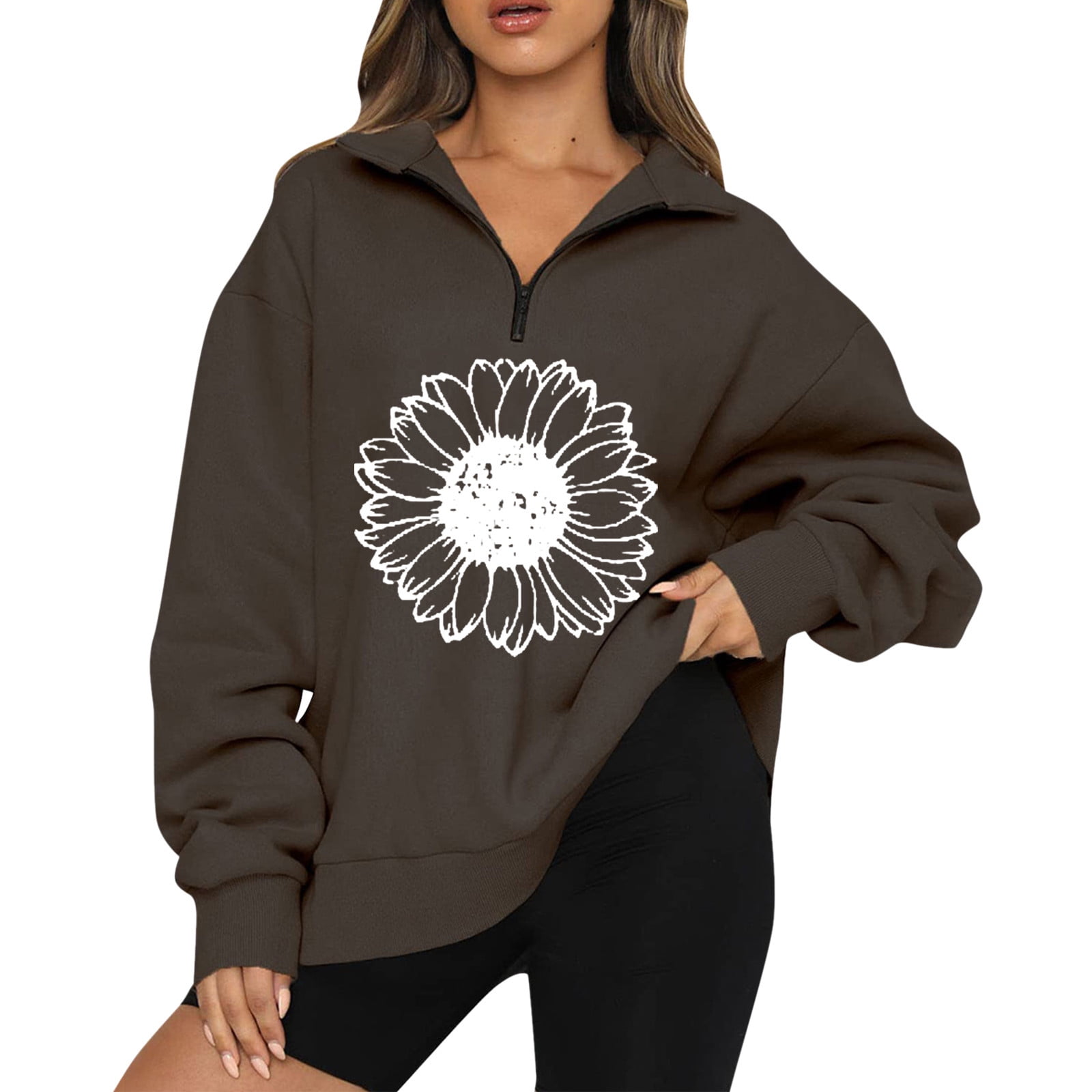 Sunflower zip up hoodie Clearance