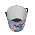 thumbnail image 4 of Stit-ch Cartoon Anime Laundry Basket Foldable Clothes Hamper for Baby Kids Toys Storage Bag, 4 of 9