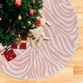 thumbnail image 5 of GZHJMY Pink Zebra Print Christmas Tree Skirt 48" Christmas Decorations Indoor Outdoor Tree Skir for Home Holiday Party Decorations Gift, 5 of 5