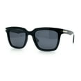 thumbnail image 6 of Gentlemanly Polarized Horn Rim Hipster Plastic Refined Fashion Sunglasses Black Gold - Black, 6 of 8