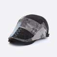 thumbnail image 4 of CoCopeaunts Newsboy Cap Beret Hats for Men Spring Autumn Winter Windproof Street Beret Hat Retro England Hat Peaked Painter Caps, 4 of 7
