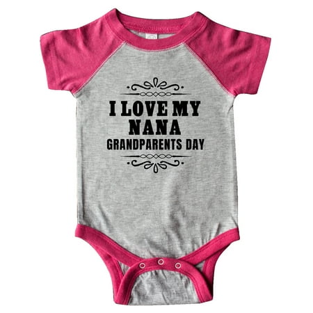 

Inktastic Grandparents Day I Love My Nana Gift Baby Boy or Baby Girl Bodysuit