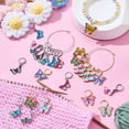thumbnail image 4 of Colorful 24Pcs 12 Styles Butterfly Stitch Marker Charms for Crocheting Butterfly Knitting Stitch Markers Knitting and Crochet Accessories for DIY Sewing Crafts, 4 of 5