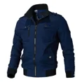 thumbnail image 1 of Chaqueta De Hombre Casuales Cremallera Militar Chamarra, 1 of 6