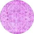 thumbnail image 1 of Ahgly Company Indoor Round Persian Purple Traditional Area Rugs, 4' Round, 1 of 4