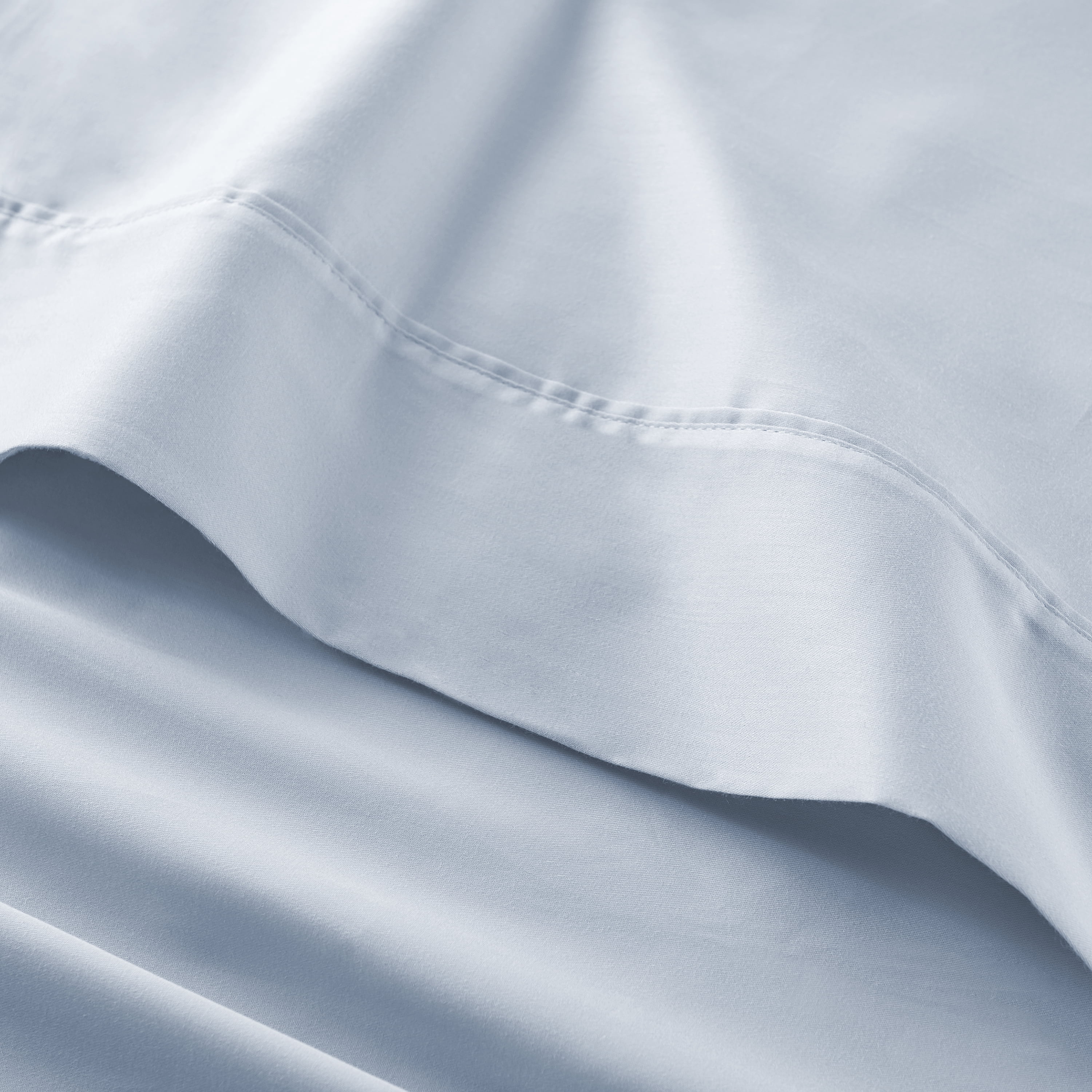 Better Homes & Gardens 3-Piece 300 Thread Count Blue Water Cotton Sateen Bed Sheet Set, Twin