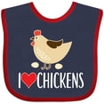 thumbnail image 3 of Inktastic Chickens Cute Farm Animal Boys or Girls Baby Bib, 3 of 4