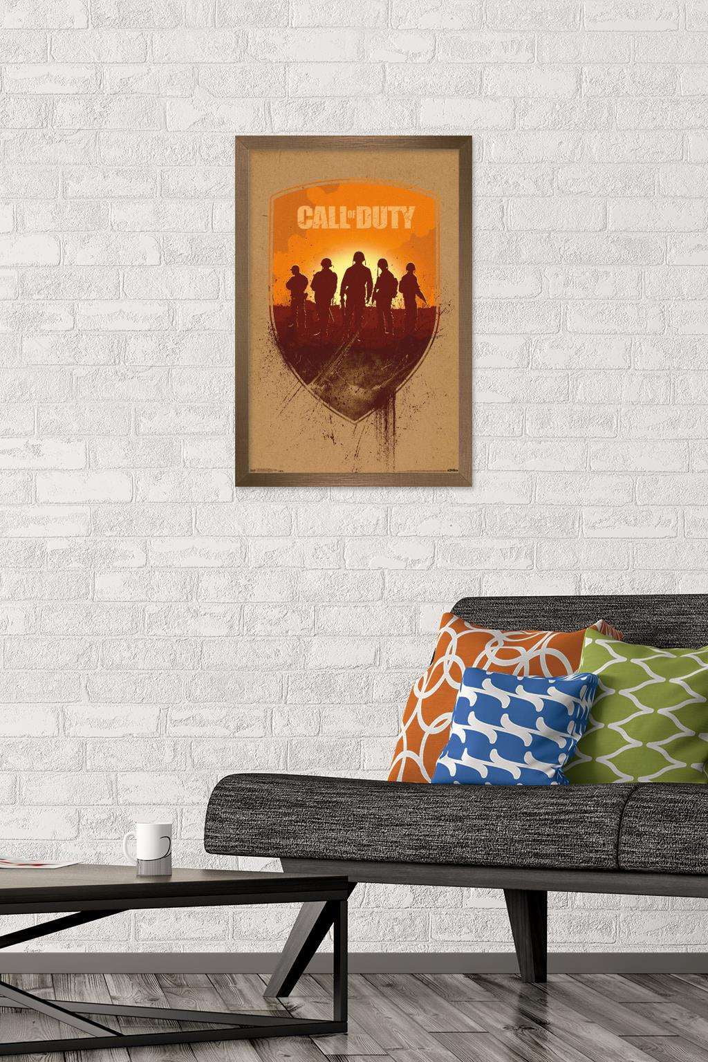 Call of Duty: WWII - Shield Wall Poster, 14.725" x 22.375", Framed