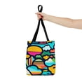 thumbnail image 2 of Affordable Bubble Doodle Sling Designer Canvas Tote Bags Mothers Day Gifts, 2 of 4