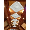 thumbnail image 5 of Dundee Deco's Modern Pearl White Floral Glue Up/Drop In Ceiling Panels, 2 ft. X 2 ft. (4 sq ft.) each, Pack of 50, 5 of 5