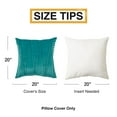 thumbnail image 5 of Topfinel Decorative Square Throw Soft Pillow Cover,Hand-Made Throw Pillow Cases Soft Particles Velvet Solid Cushion Covers for Couch Bedroom Car, 20 x 20 inch,Pack of 2, Teal, 5 of 8